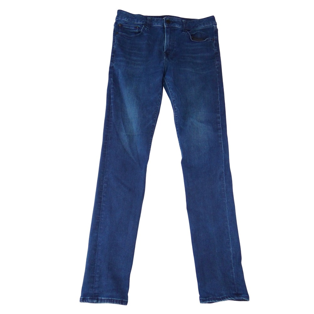 Express Skinny Mens Jeans 32x34 Dark Blue Denim Stretch Casual Pants